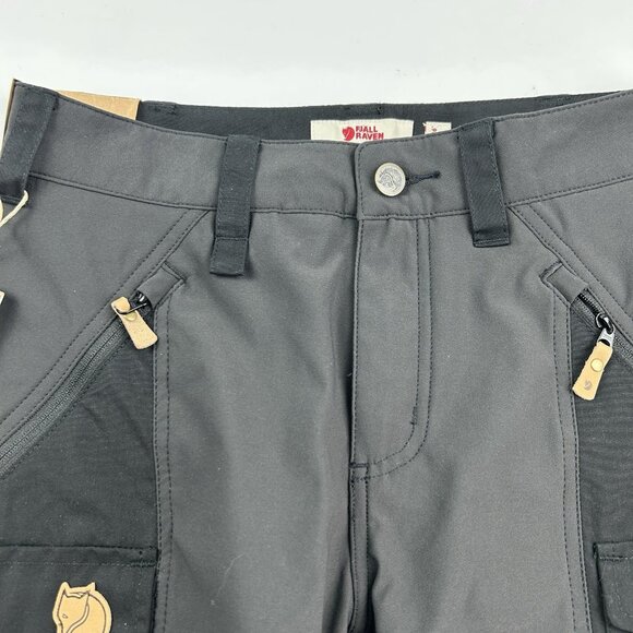 Fjallraven Nikka Curved Womens Shorts Black G1000 Size 26 Waist - Picture 10 of 16